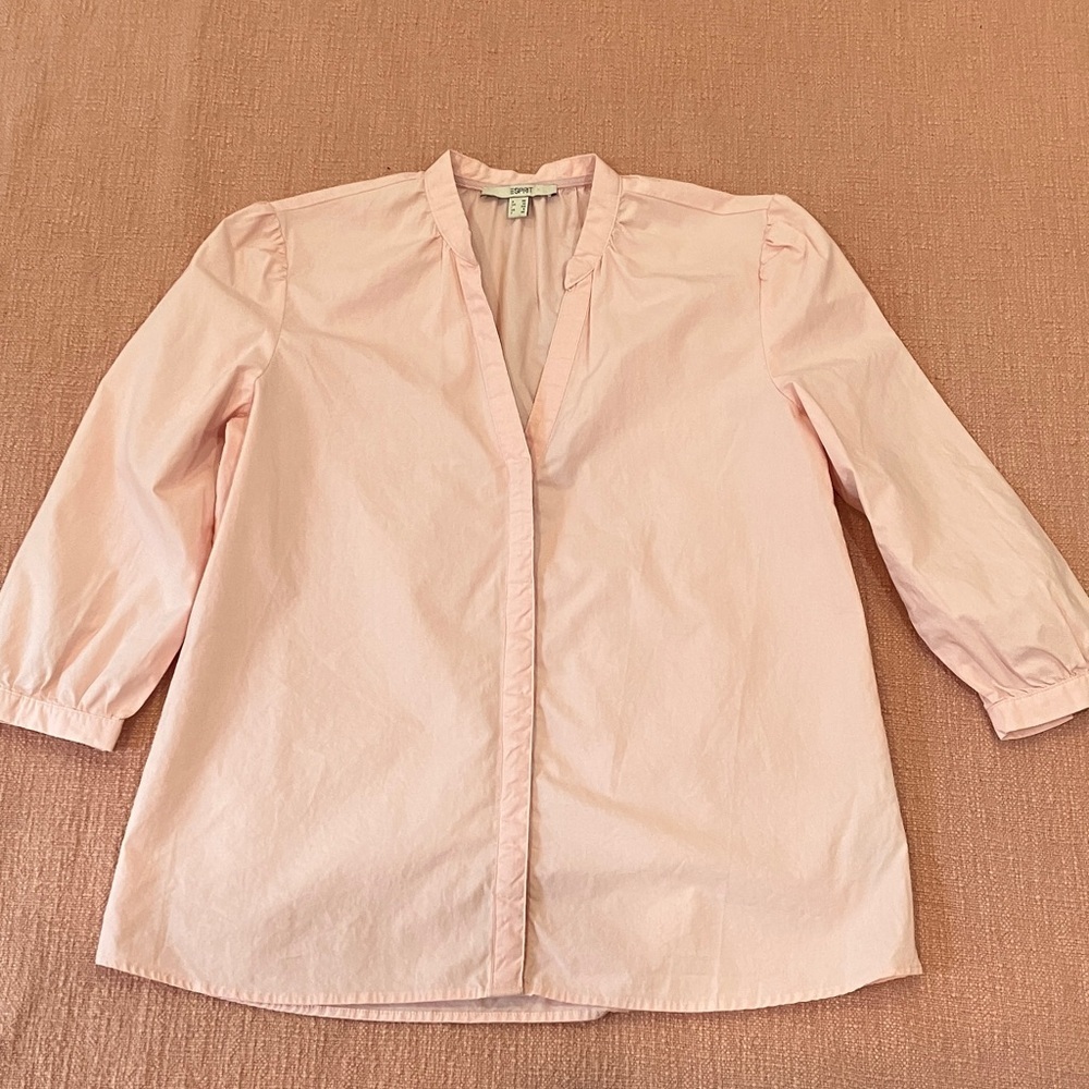 Organic cotton Esprit Soft Pink Blouse size 6 wm’s